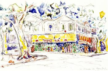 (image for) Handmade oil painting Copy paintings of famous artists Paul Signac's painting, Van Gogh's House, Arles